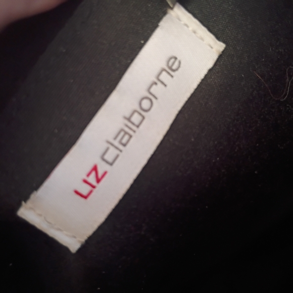 Liz Claiborne Black Geometric Tote - Picture 5 of 13